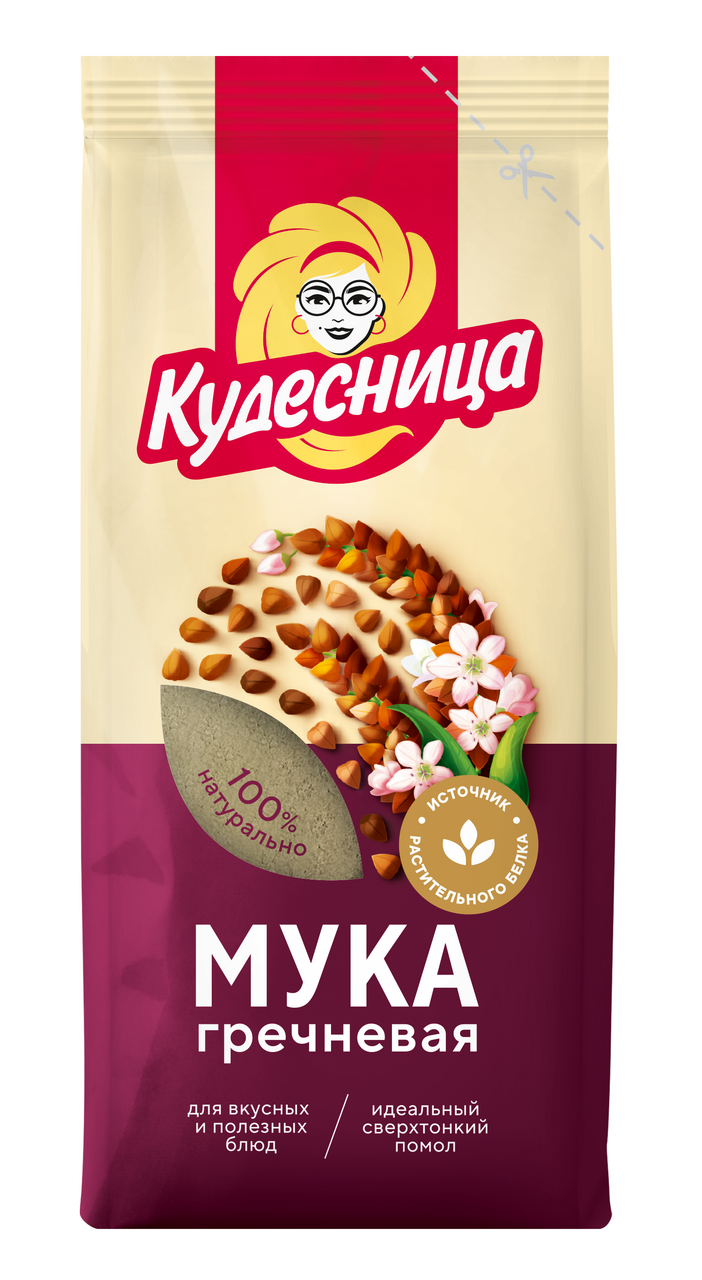 Мука гречневая Кудесница 500г купить с доставкой на дом, цены в  интернет-магазине