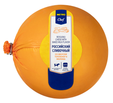 METRO Chef Сыр российский с топленым молоком сливочный 45%, ~1кг