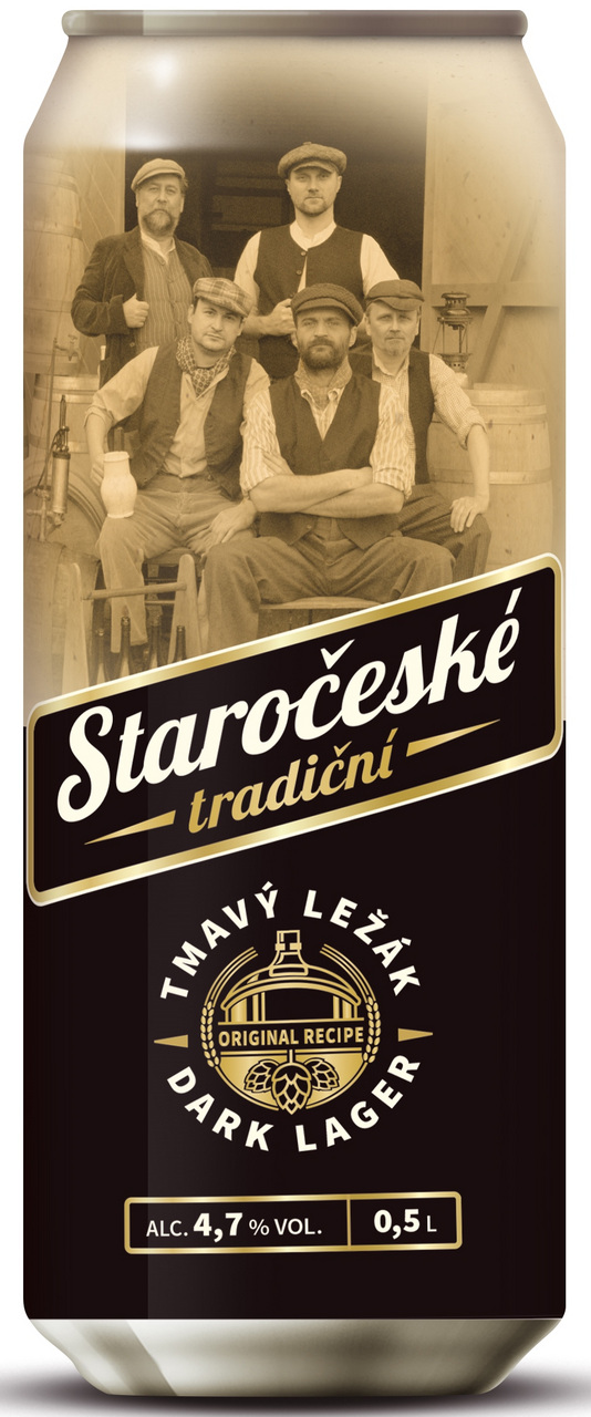 Изображение товара Пиво Staroceske фильтрованное темное 0. 5л - классический чешский лагер
