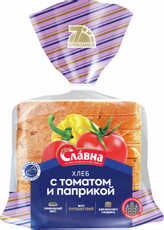 Хлеб тостовый Славна с томатом и паприкой, 400г