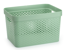 Корзина для хранения Curver Infinity зеленая 17л, 35.5 x 26.2 x 21.9см