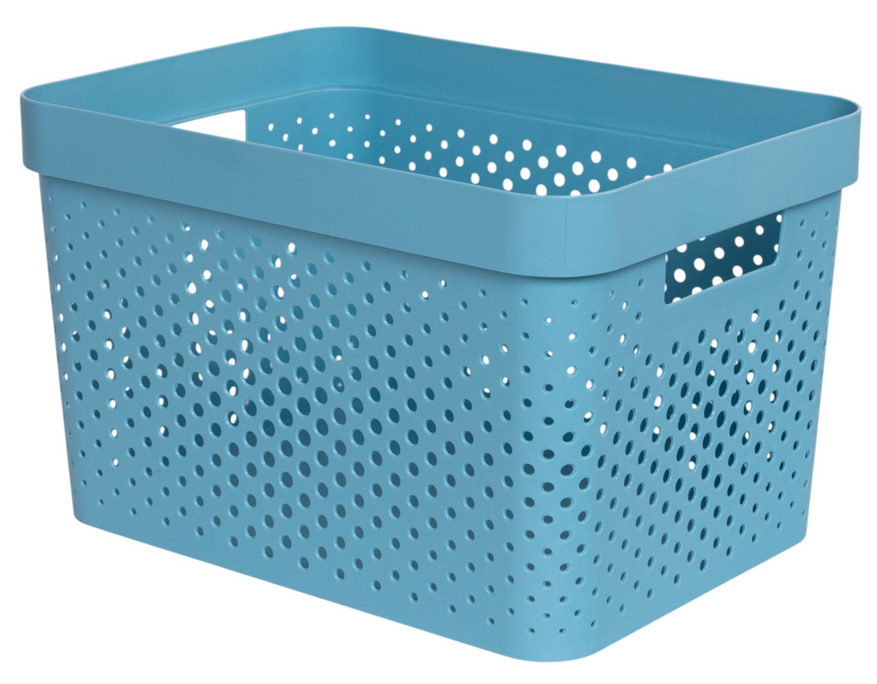 Корзина для хранения Curver Infinity тюркуаз 17л, 35.5 x 26.2 x 21.9см