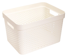 Корзина для хранения Curver Infinity молочная 17л, 35.5 x 26.2 x 21.9см