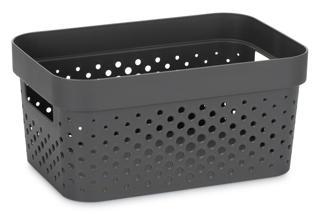 Корзина для хранения Curver Infinity темно-серая 4.5л, 26 x 17.5 x 12.3см