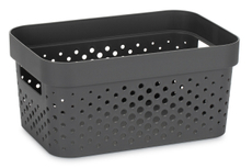 Корзина для хранения Curver Infinity темно-серая 4.5л, 26 x 17.5 x 12.3см