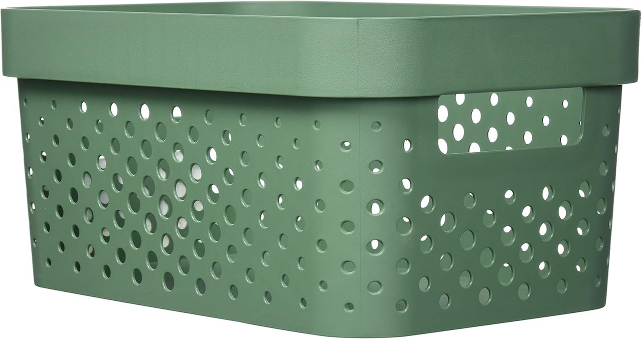 Корзина для хранения Curver Infinity зеленая 4.5л, 26 x 17.5 x 12.3см