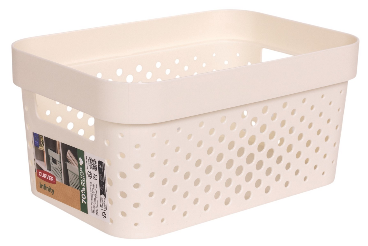 Корзина для хранения Curver Infinity молочная 4.5л, 26 x 17.5 x 12.3см