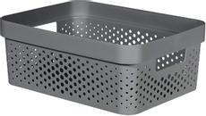 Корзина для хранения Curver Infinity темно-серая 11л, 35.6 x 26.6 x 13.6см