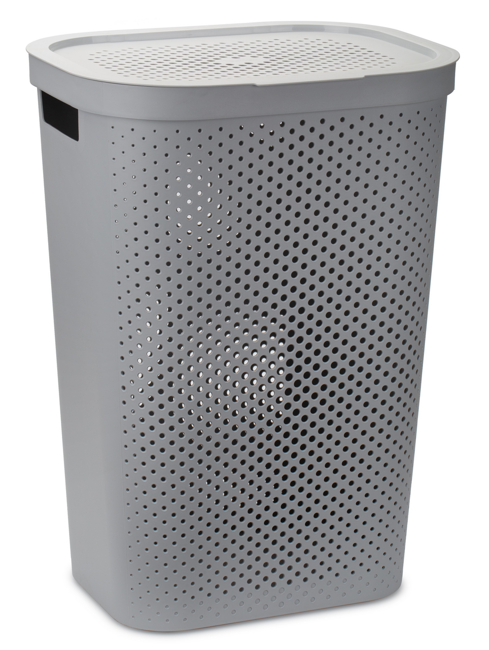 Корзина для белья Curver Infinity серая 60л 43.7 x 35.1 x 60.2см