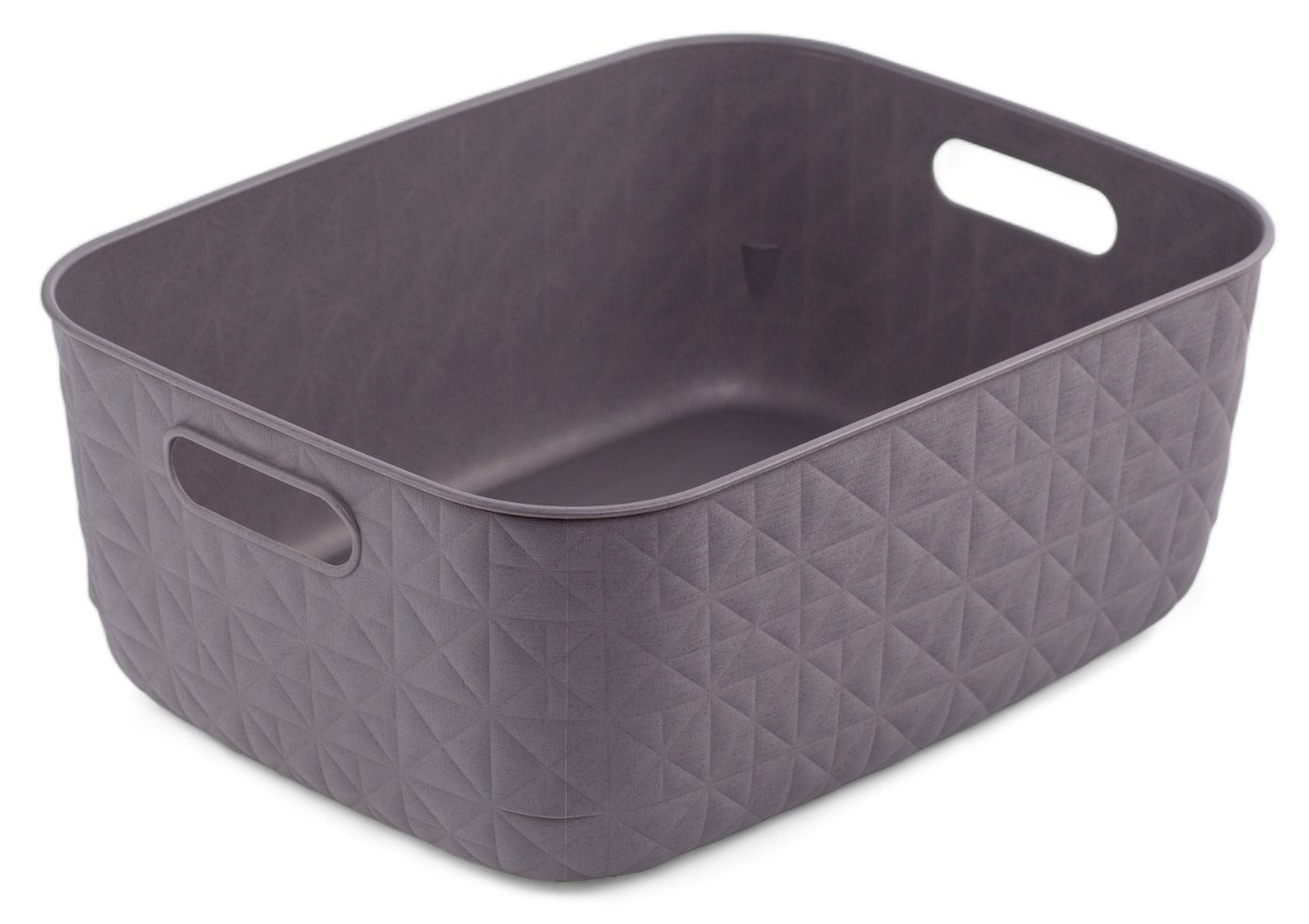 Корзина для хранения Curver Softex S темно-серая 12.5л, 38 x 28.2 x 14.2см