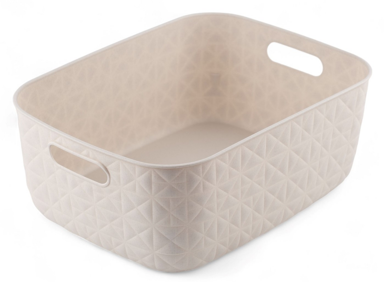 Корзина для хранения Curver Softex S кремовая 12.5л, 38 x 28.2 x 14.2см