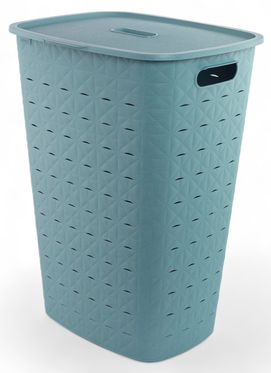 Корзина для белья Curver Softex голубая 56л, 43.5 x 33.5 x 60см