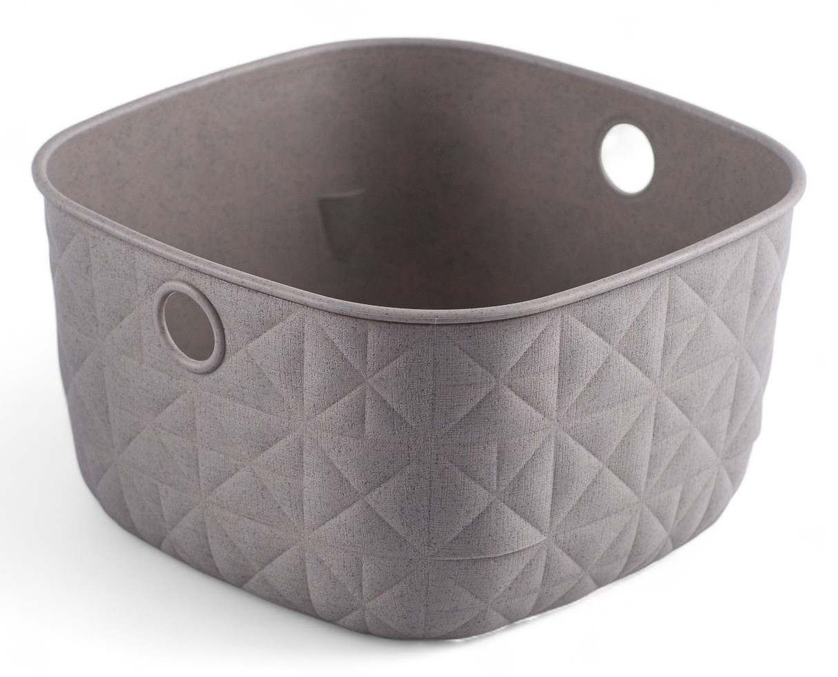 Корзина для хранения Curver Softex XS серая 3л, 19.4 x 19.4 x 11см