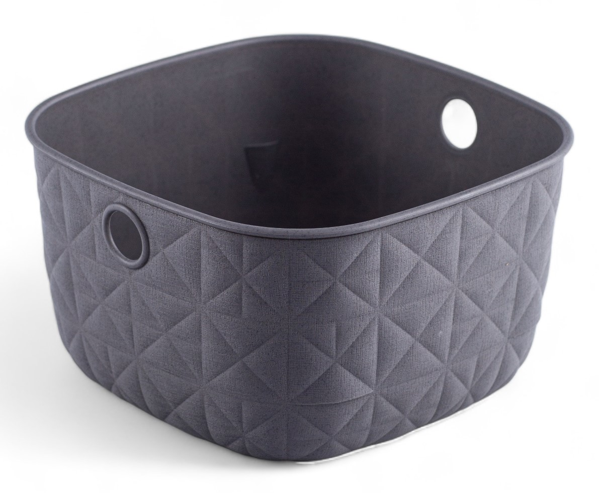 Корзина для хранения Curver Softex XS темно-серая 3л, 19.4 x 19.4 x 11см