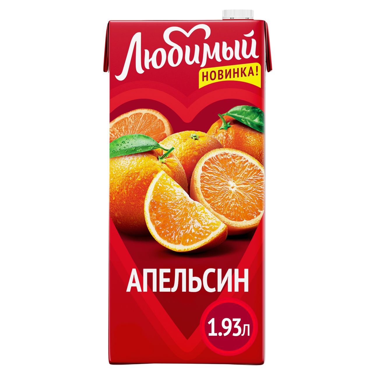 Изображение товара Напиток сокосодержащий Любимый Апельсин, 1.93л