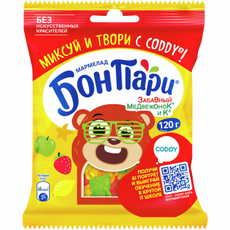 Мармелад жевательный Bon Pari Забавный медвежонок, 120г