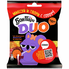 Мармелад жевательный Bon Pari Duo Фрукты-кола, 100г