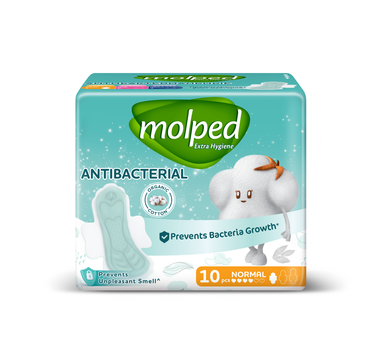 Прокладки Molped Normal антибактериальные, 10шт
