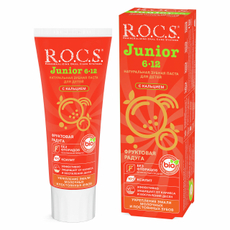 Зубная паста детская R.O.C.S. Junior Фруктовая радуга от 6 до 12 лет, 74г