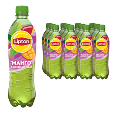 Холодный чай Lipton зеленый со вкусом манго, 500мл x 12 шт
