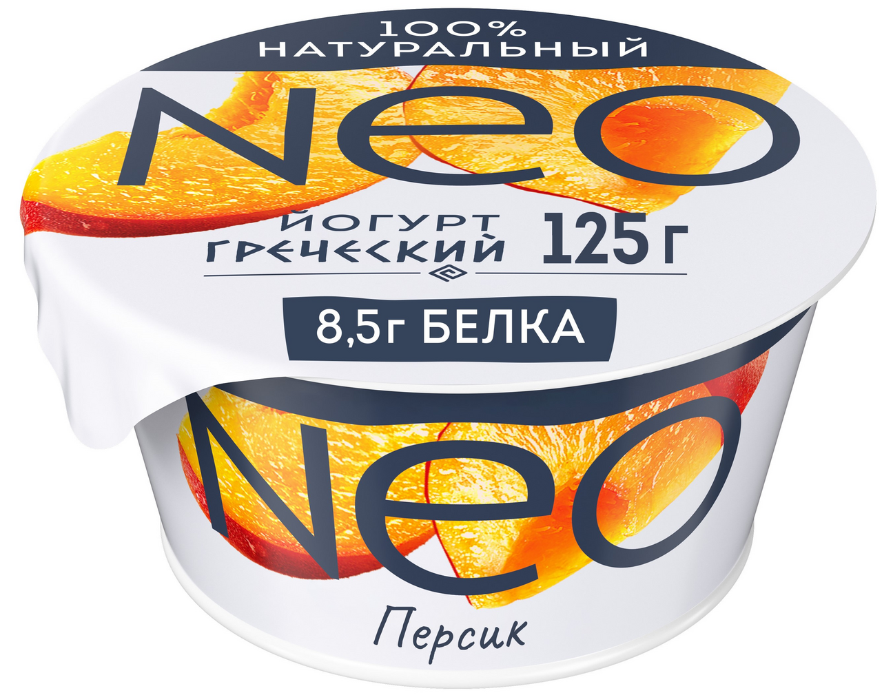 Йогурт греческий Neo персик 1.7%, 125г