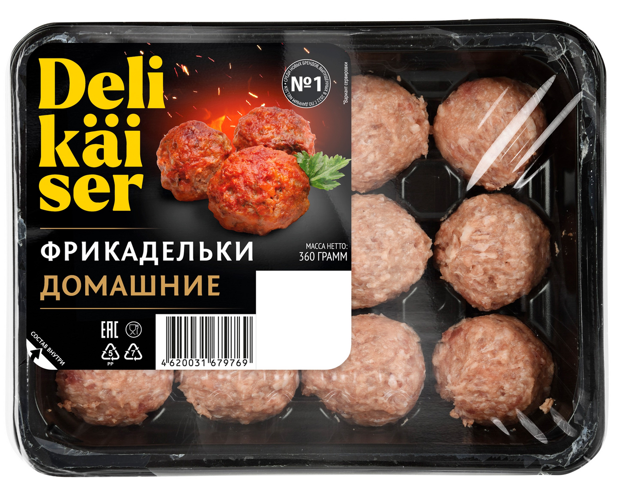 Фрикадельки Delikaiser домашние, 360г купить с доставкой на дом, цены в  интернет-магазине