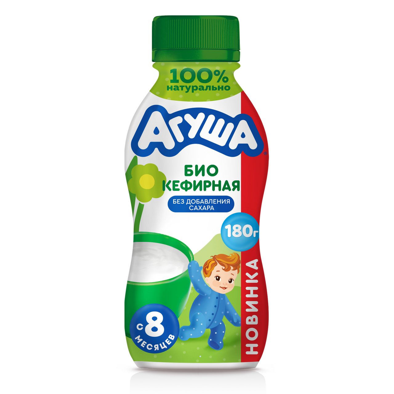 Продукт биокефирный Агуша без сахара 3.1%, 180г купить с доставкой на ...