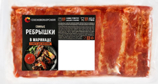 Ребрышки свиные Сосновоборская в маринаде охлажденные, ~1кг