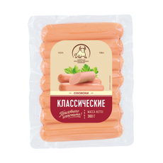 Сосиски из мяса кур СПК классические вареные, 360г