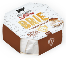 Сыр бри Whitecheese from Zhukovka с белыми грибами 60%, 125г