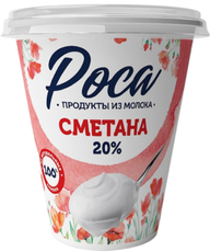 Сметана Роса ГОСТ 20%, 300г