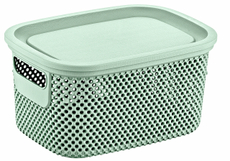 Корзина для хранения Hobby Life Nickel зеленая с крышкой 21.7 х 26.7 х 15.2см, 6л