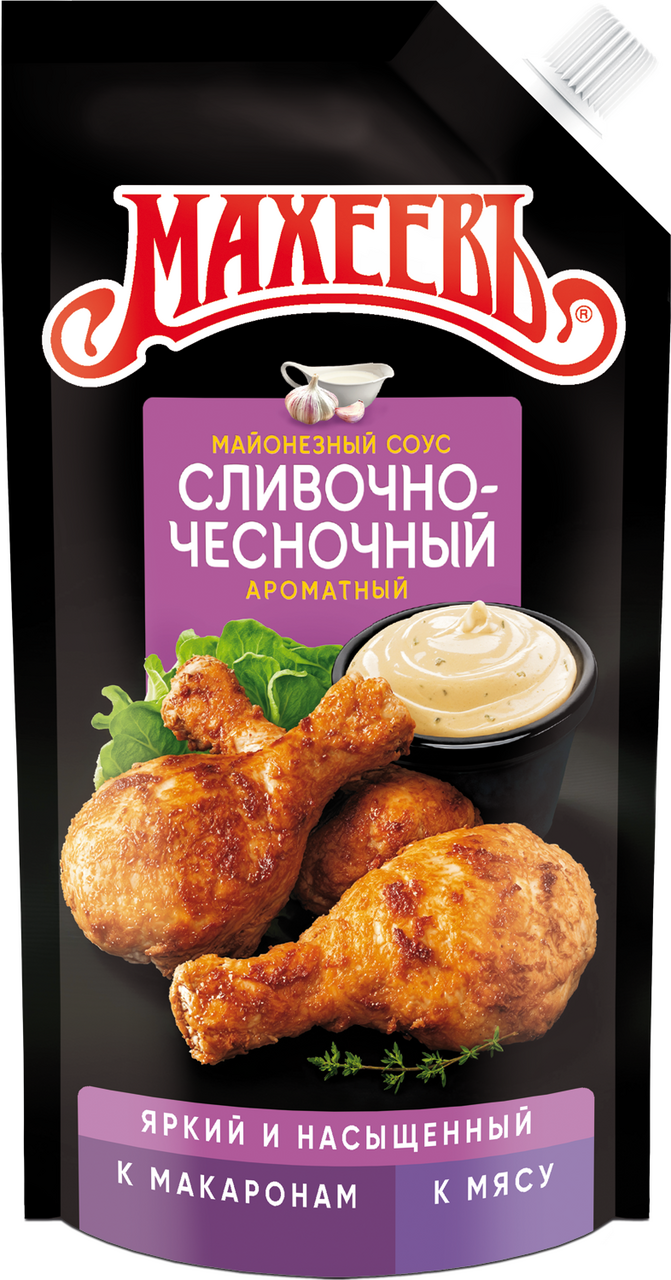 Соус Махеевъ Сливочно-чесночный, 200г