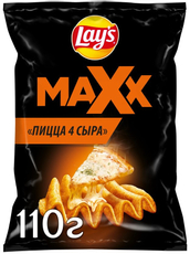 Чипсы Lay's Maxx рифленые со вкусом Пицца 4 сыра, 110г