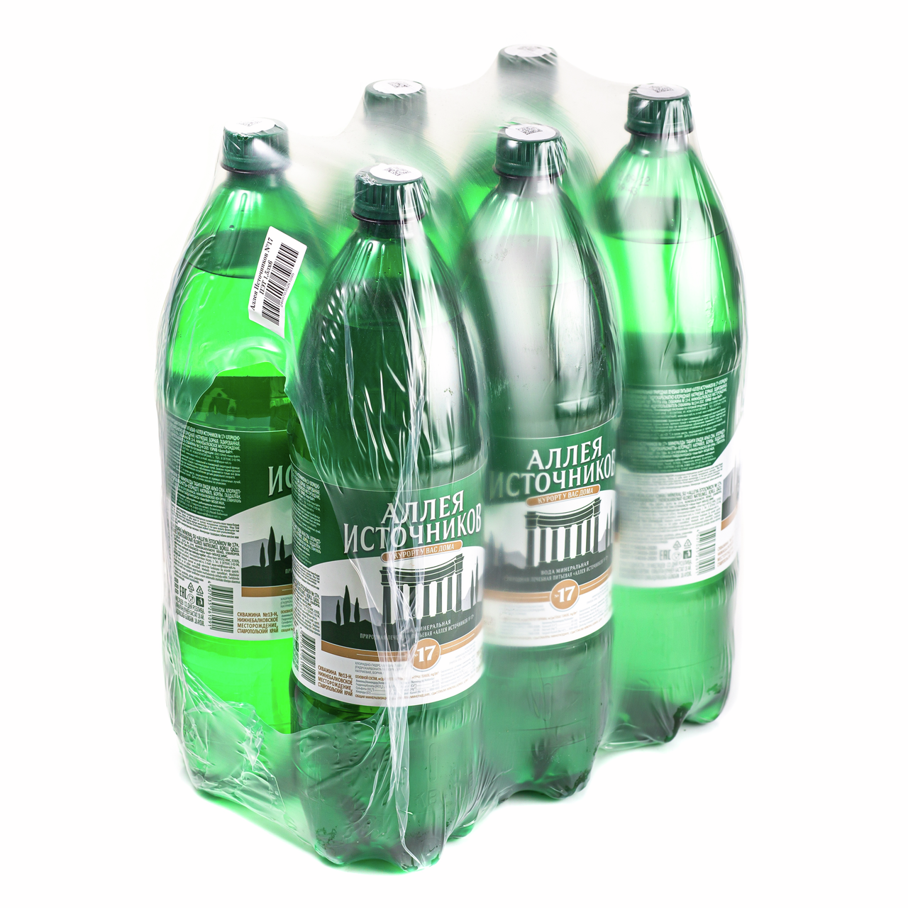 1,5Л ВОДА МИН АЛЛЕЯ ИСТОЧНИКОВ №17 ГАЗ ПЭТ