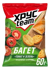 Сухарики Хрусteam Багет томат и зелень 60г
