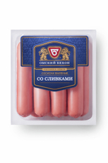 Сосиски Омский бекон со сливками вареные, 380г