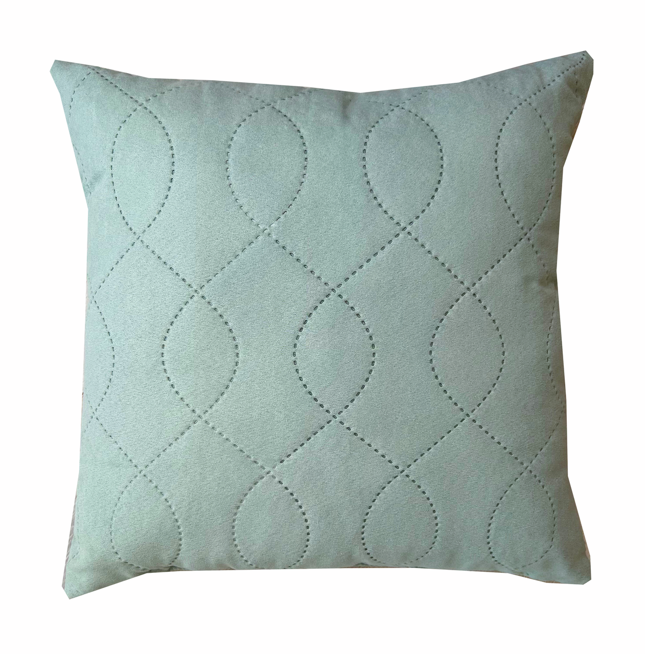 Подушка 23rd Avenue Ультрастеп нежно-зеленая замша, 45 x 45см