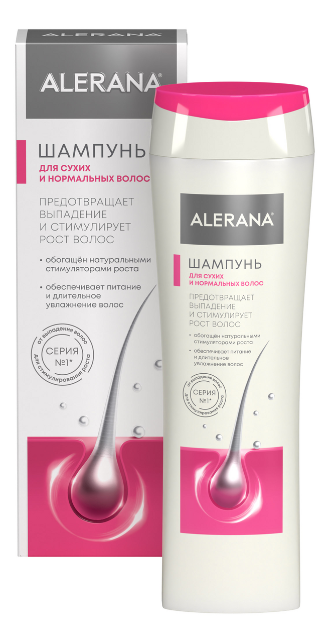 Изображение товара Шампунь Alerana для сухих и нормальных волос 250 мл