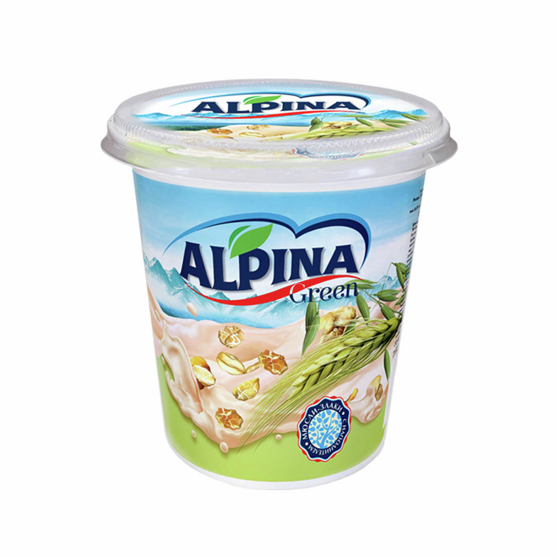 Крем с йогуртом Alpinagreen мюсли-злаки 15%, 320г