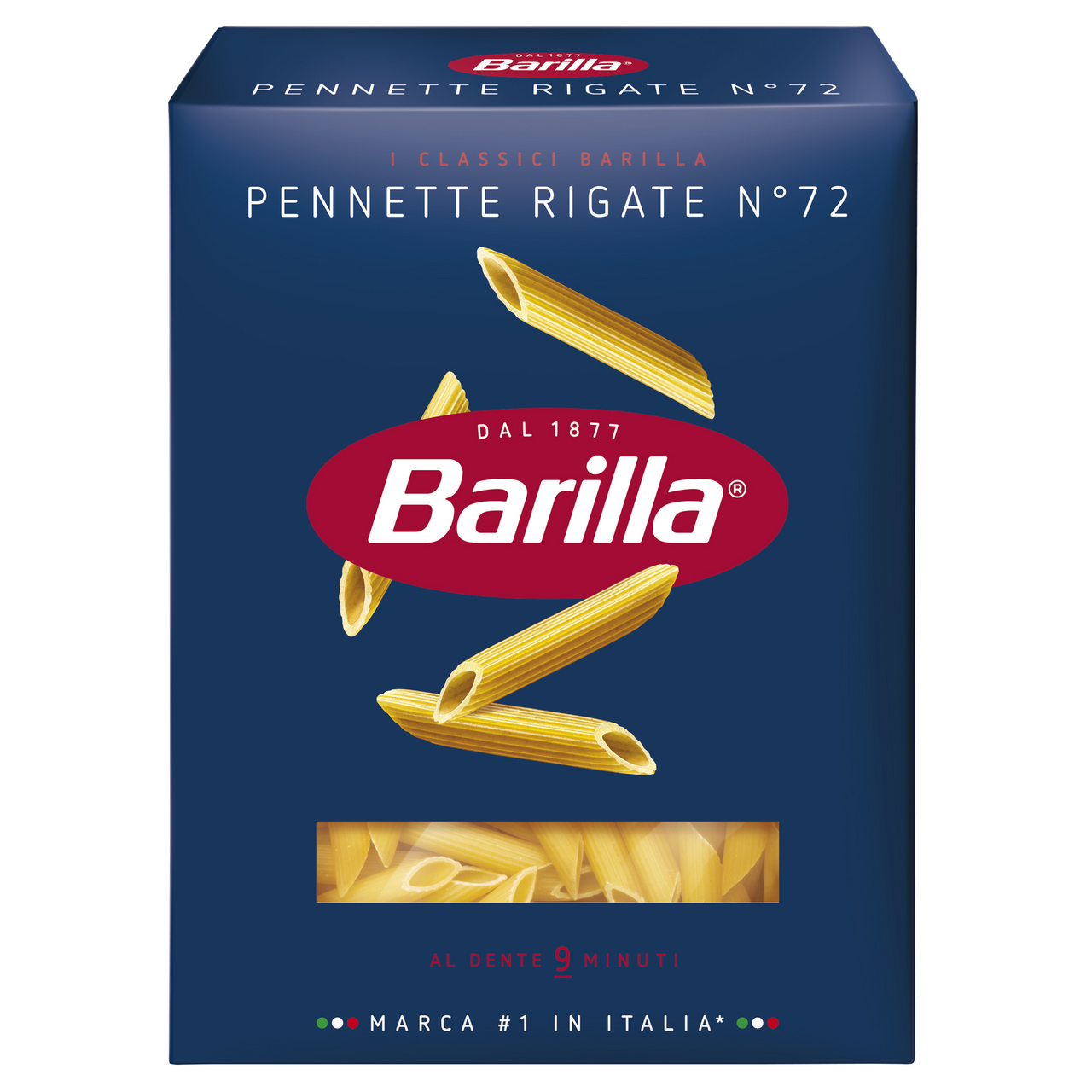 Изображение товара Макароны перья Barilla Pennette Rigate №72 рифленые высший сорт, 450г
