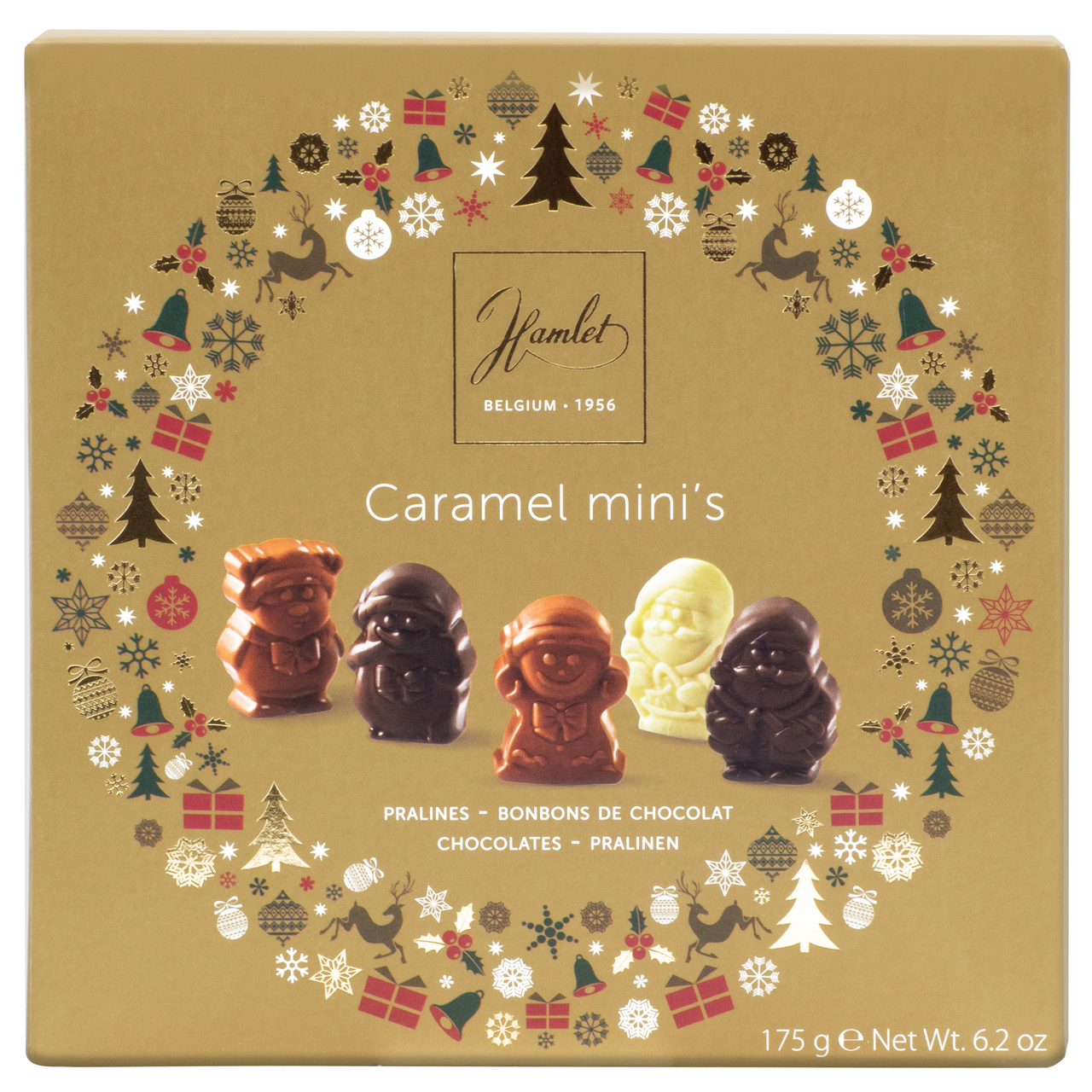 Набор конфет Hamlet Ассорти шоколадные с карамелью, 175г
