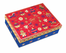 Набор конфет Feletti Christmas toys с темным шоколадом и фундуком, 250г