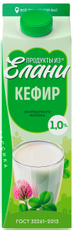 Кефир Продукты из Елани ГОСТ 1%, 900г