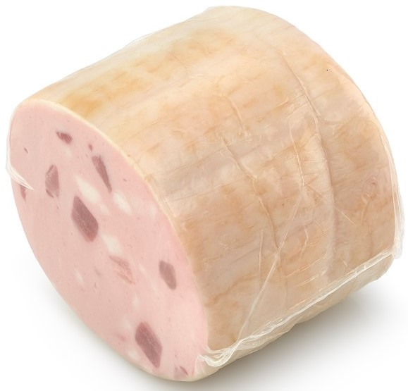 Колбаса Окраина с языком в шпике вареная, ~500г