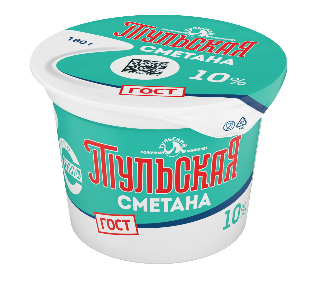 Сметана Тульский ГОСТ 10%, 180г