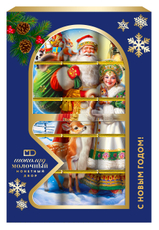 Шоколад Монетный Двор Новый год молочный порционный (5г x 15шт), 75г