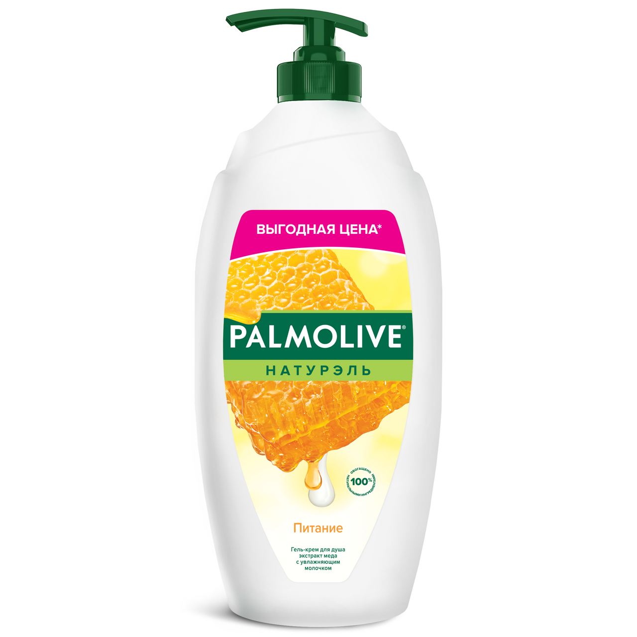 Изображение товара Гель для душа Palmolive Натурэль питание с медом и молочком 750 мл удобный дозатор