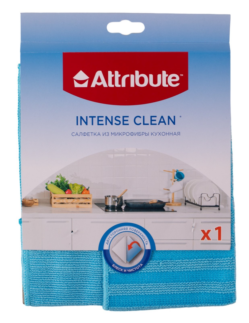 Салфетка Attribute кухонная микрофибра, 30 x 30см