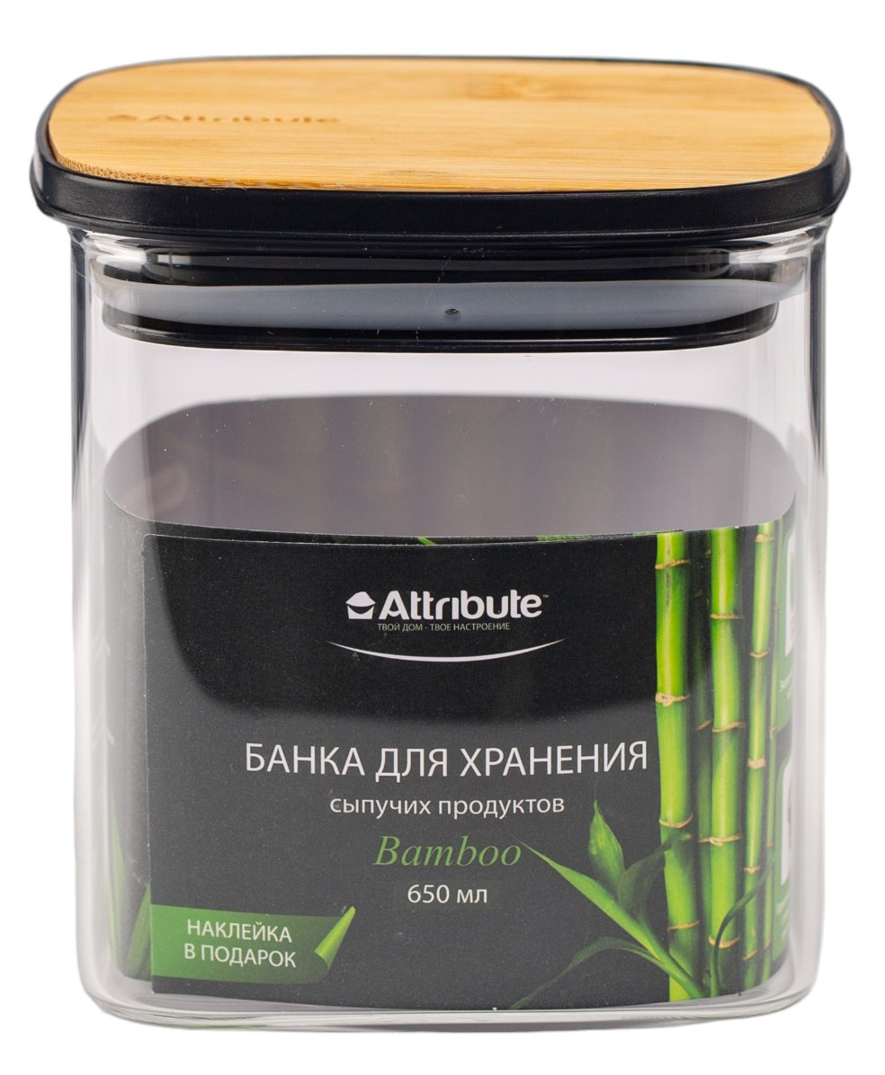 Изображение товара Банка для хранения Attribute Bamboo, 650мл